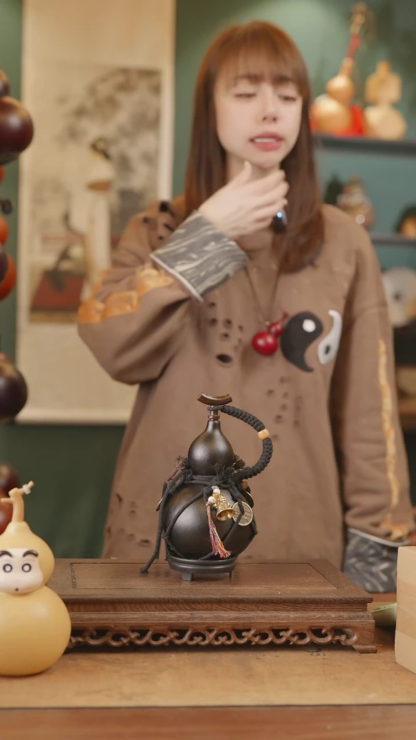 【闪购商品】82号精品天然大漆工艺防渗内胆酒葫芦~