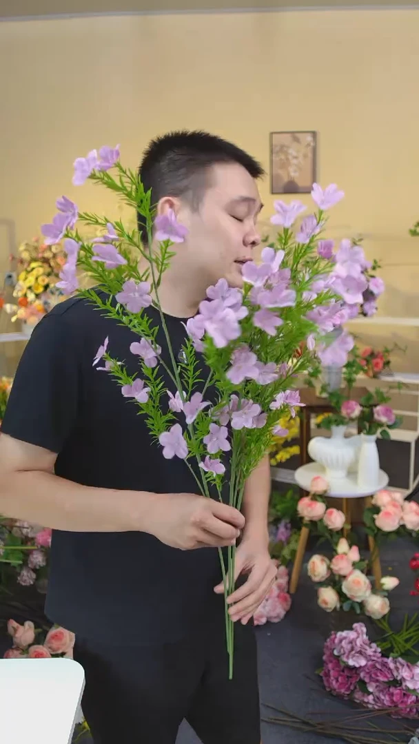 嘿淘家仿真花束包邮到家紫色