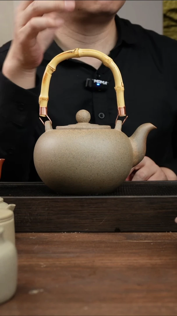 茶杯紫砂吹*人还原烧 烧茶壶   ！  竹子把手