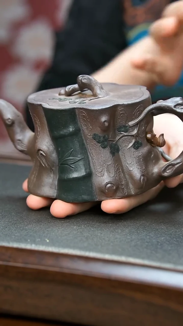 【闪购商品】紫砂茶壶柴烧树桩壶