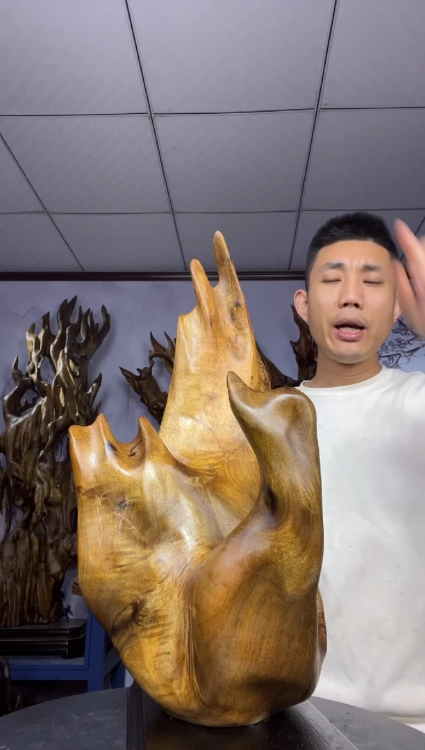 金丝楠木雕款H*G金丝楠木工艺品摆件