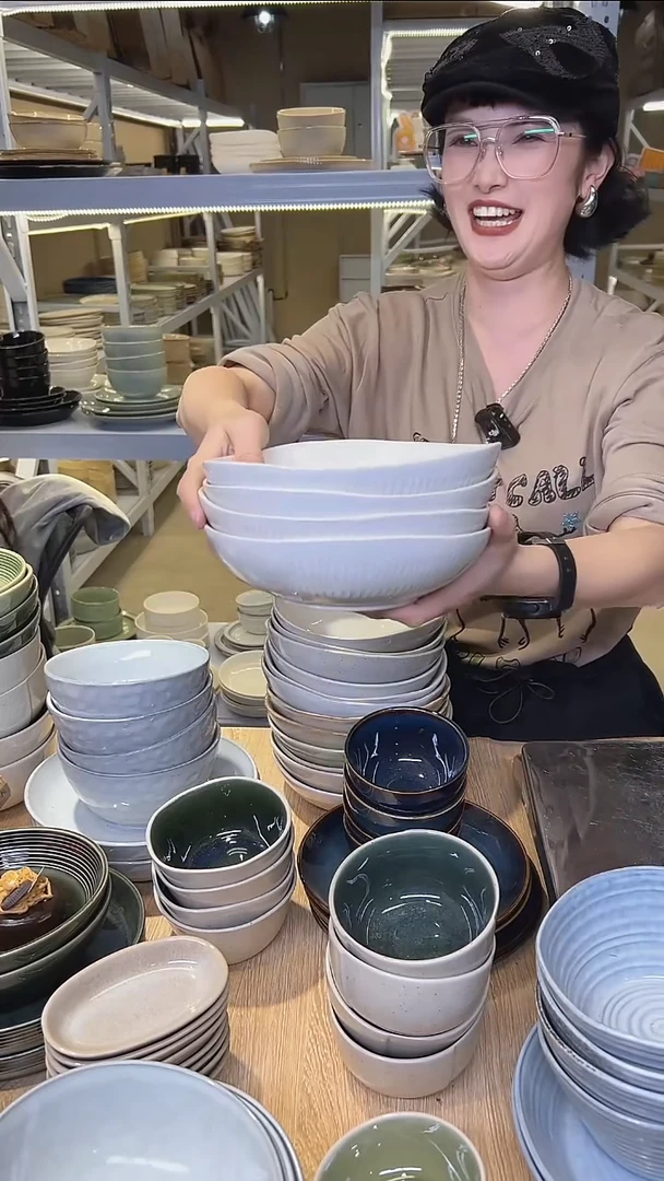 瓷301高温釉下彩陶瓷餐具默认微瑕