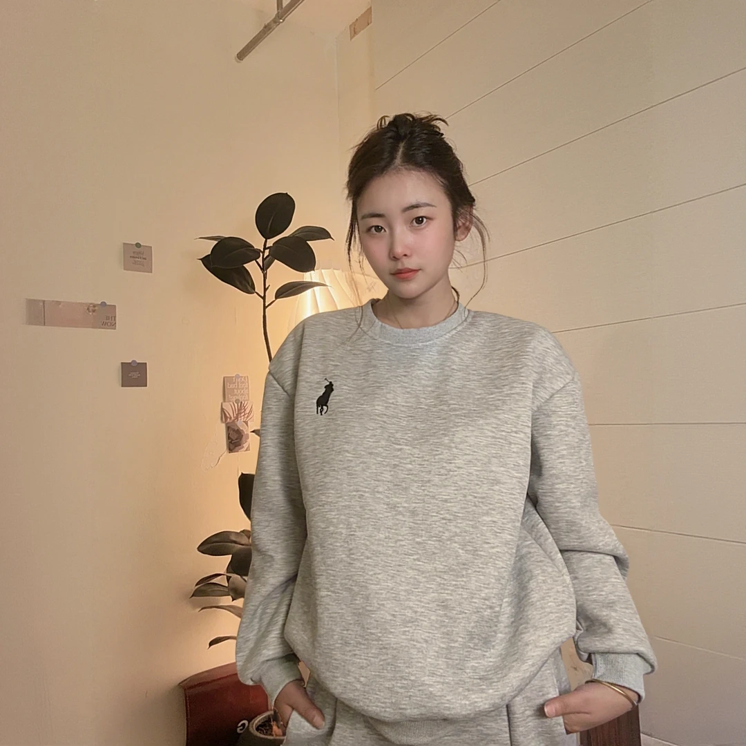 N•G[老钱经典] 圆领卫衣卫裤休闲运动套装