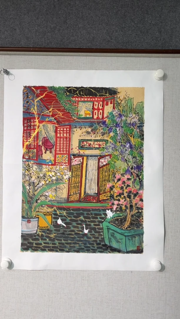 国画夏广怡老师开三