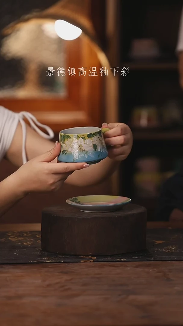 陶瓷景德镇高温釉下手绘陶瓷480