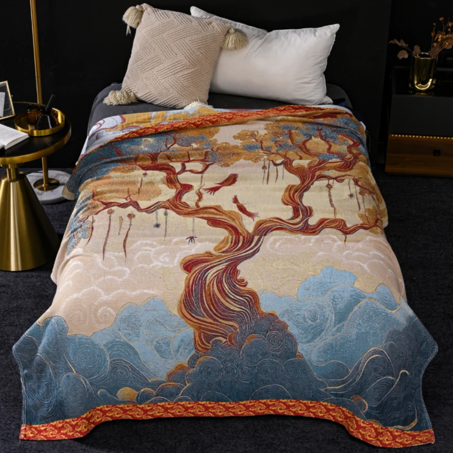 【国宾·伴手礼】高端轻奢软多功能毯床盖--扶桑