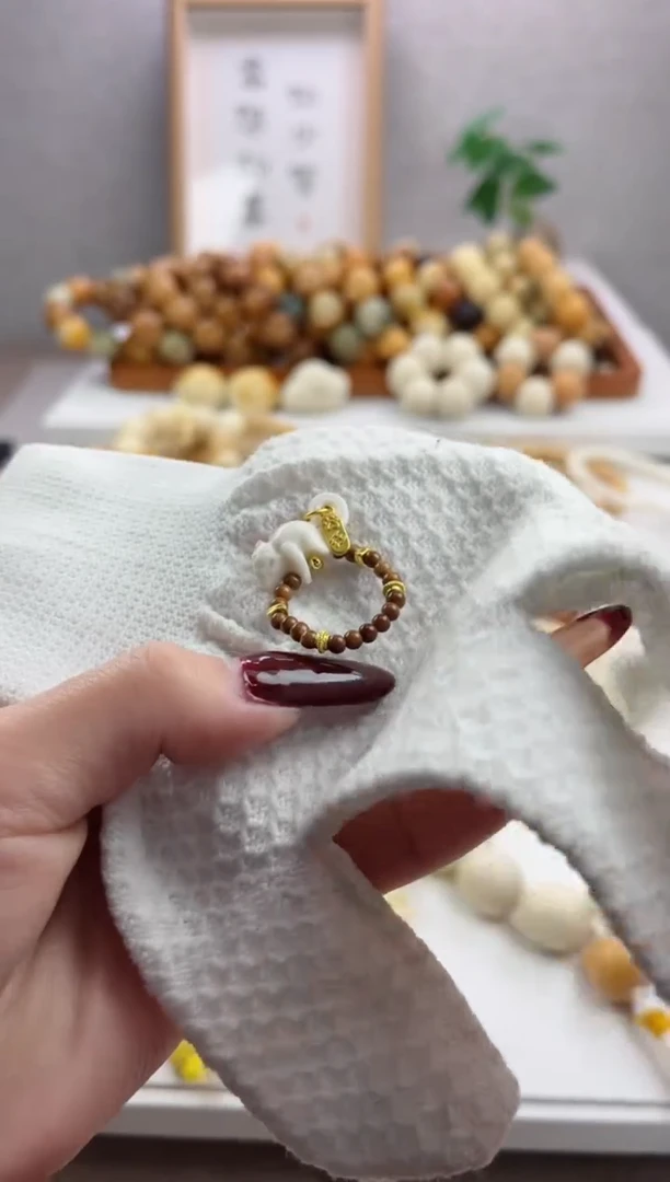 【闪购商品】菩提根/象牙果手串天然精品库克搭配鹿骨蜥蜴戒指