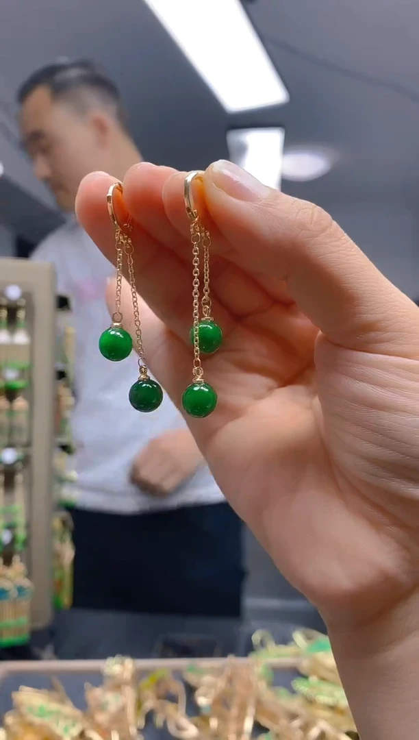 【闪购商品】翡翠耳饰合金159翡翠耳包