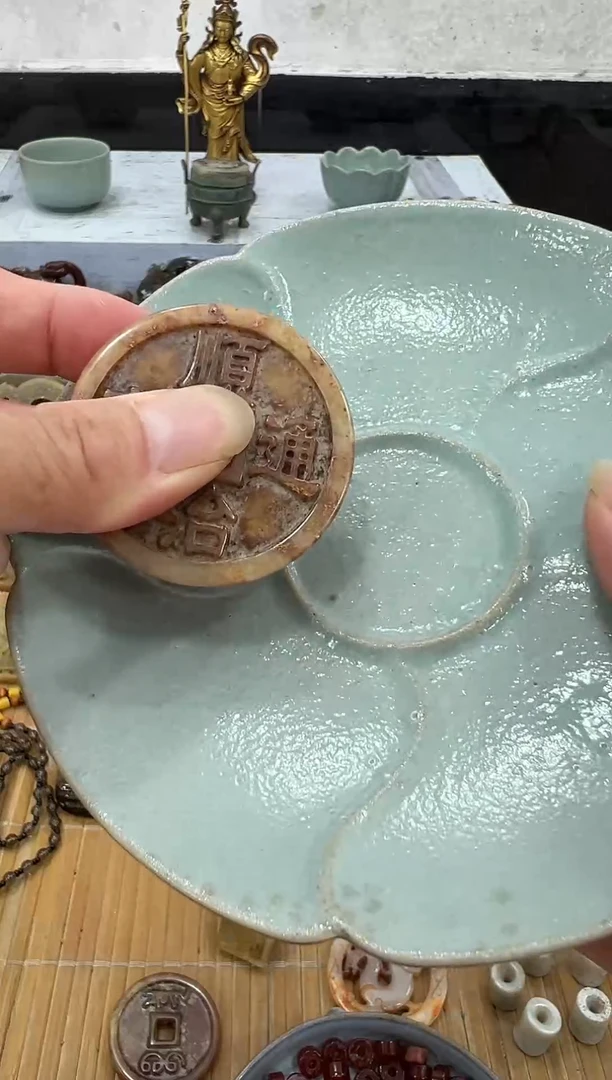 瓷片手工，手绘，陶瓷