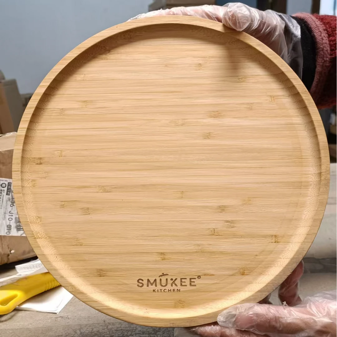 25*25全竹刻字托盘