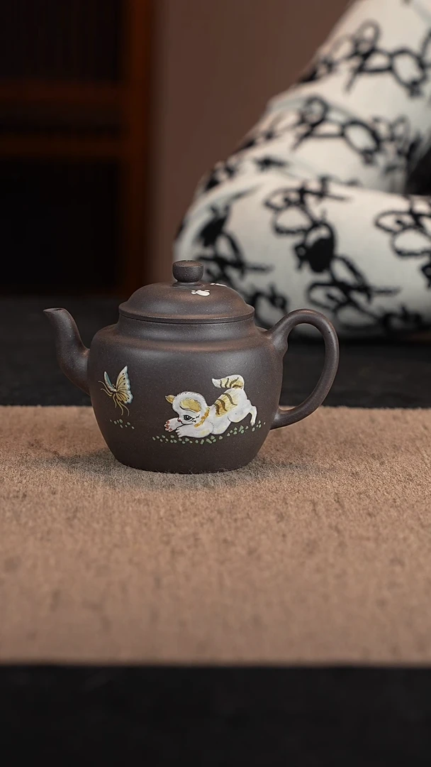【闪购商品】紫砂茶壶天青泥宫灯