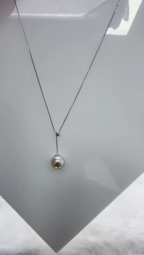 【闪购商品】海水珍珠DA18K金镶嵌c1409 灰珠9