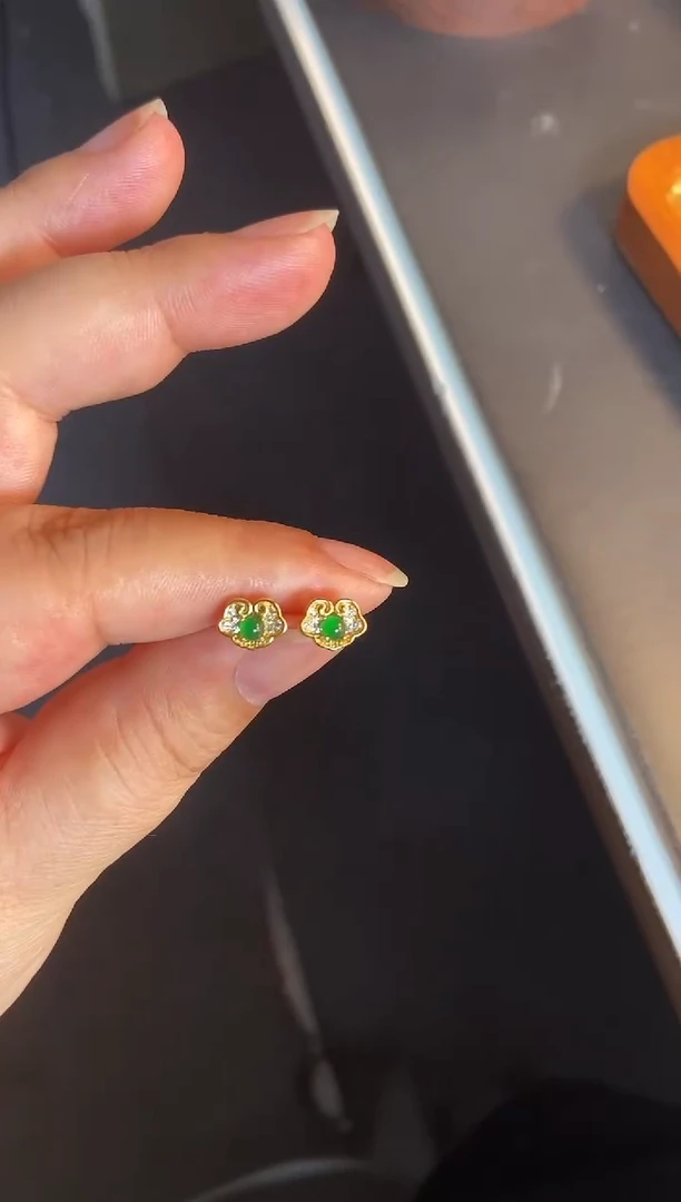 吊坠(不含链)银S925镶嵌翡翠1