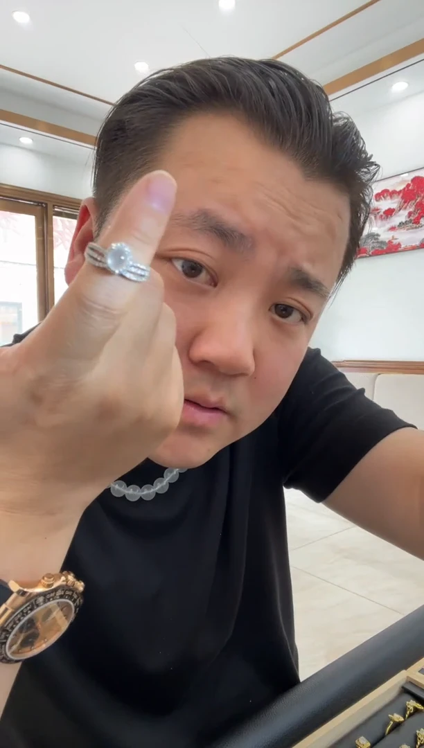 翡翠戒指银S925镶嵌戒指