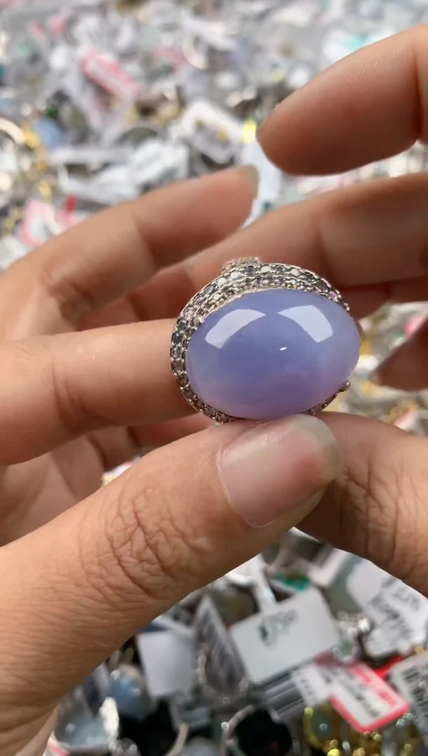 未镶嵌戒指翡翠安**素666    8