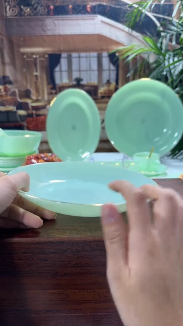 【闪购商品】...8英寸深盘4个  玉瓷【贝美】