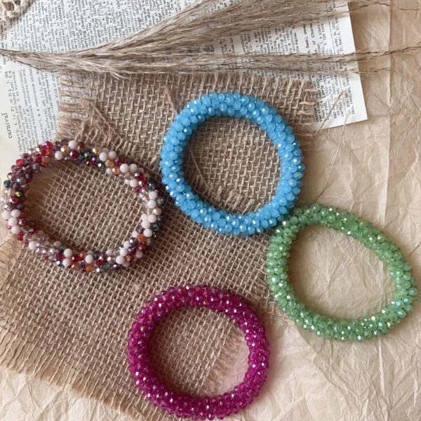 东大门时尚串珠春夏发绳A119