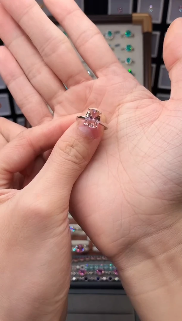 戒指彩色蓝宝石银S925镶嵌1888