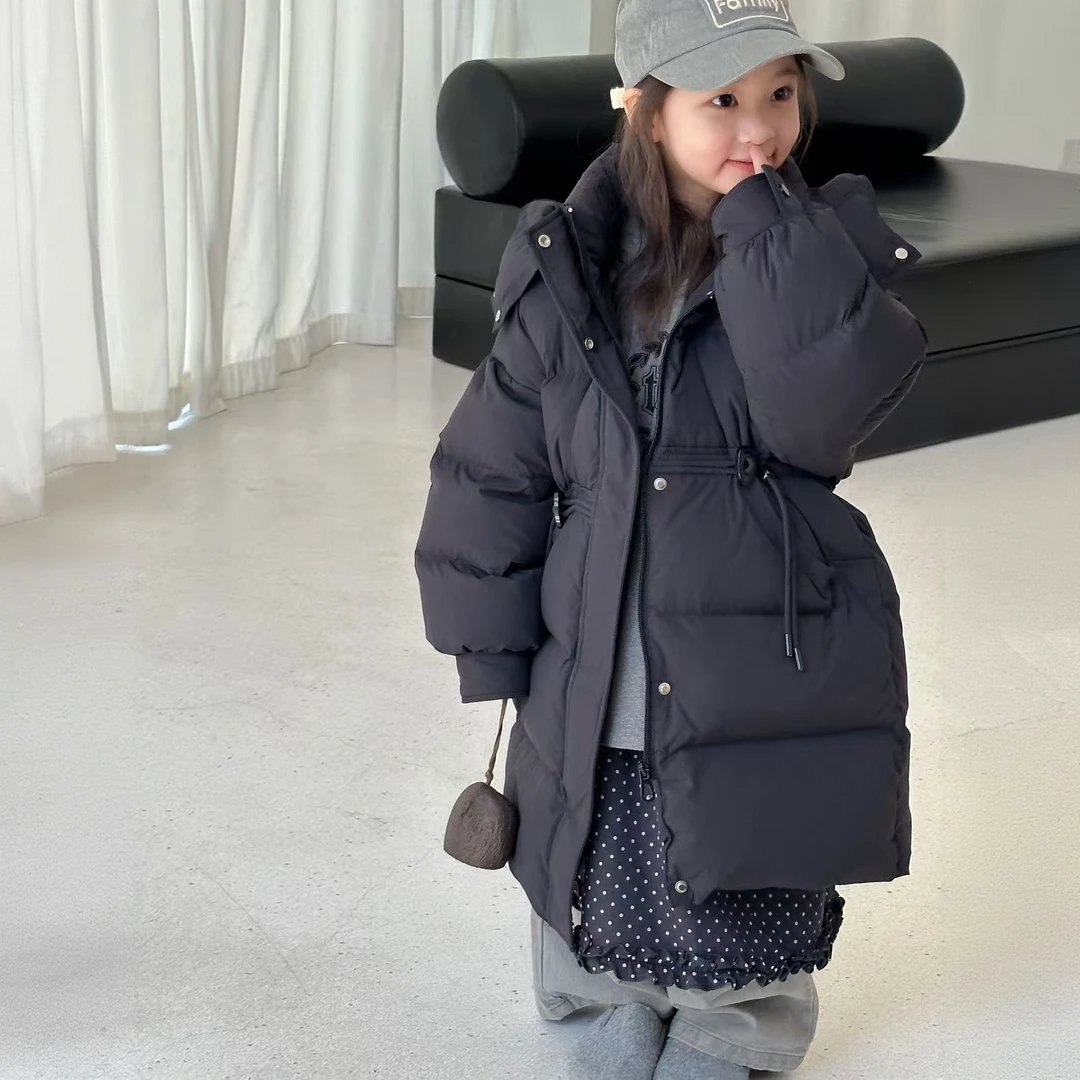 【云朵小葵】女童冬季年款纯色加厚百搭休闲羽绒服1625