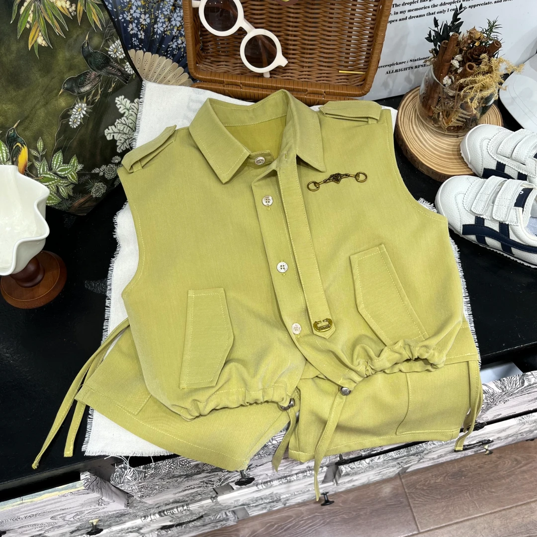 儿童夏季新款休闲时尚韩版百搭复古男童中小童夏款套装24207