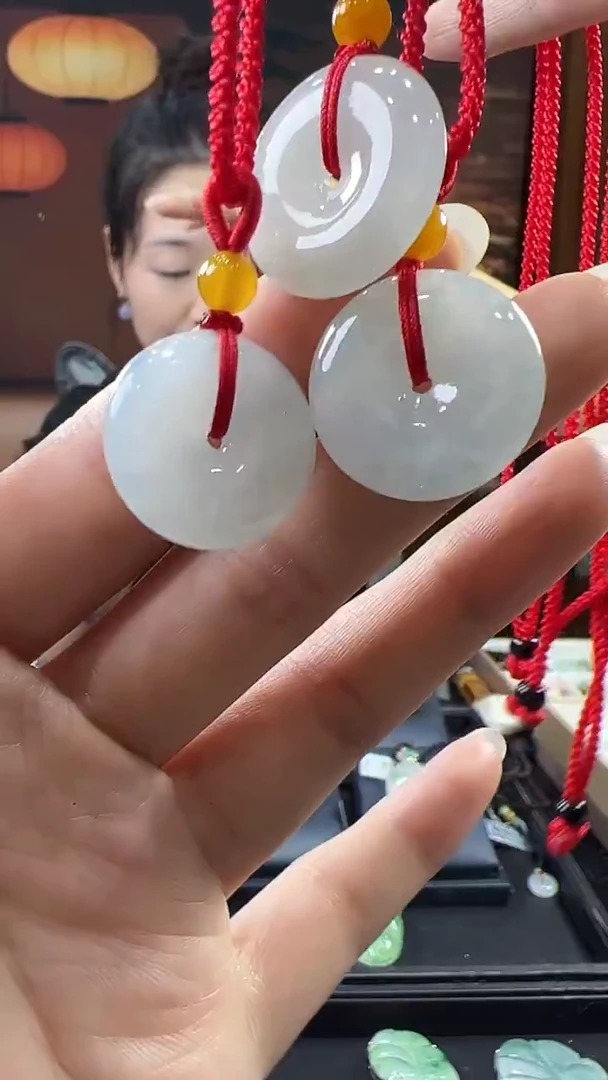 未镶嵌挂件翡翠平安扣（多样性发其一）