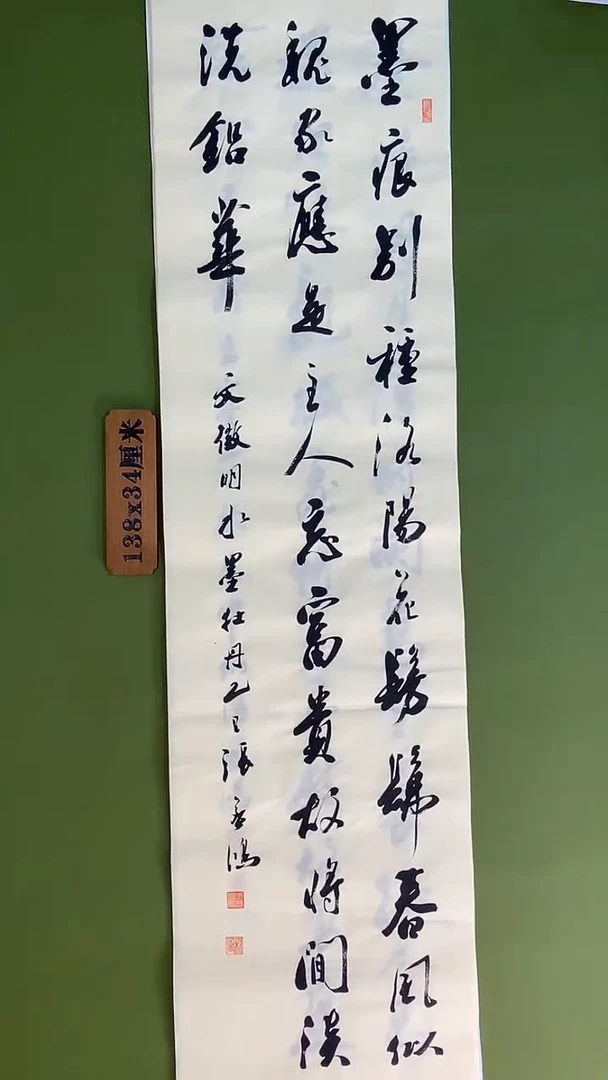 书法书法 张若鸿 尺寸138cm*34cm