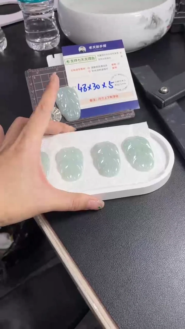 【闪购商品】翡翠颈饰未镶嵌翡翠大叶子18/多样性发其一CP