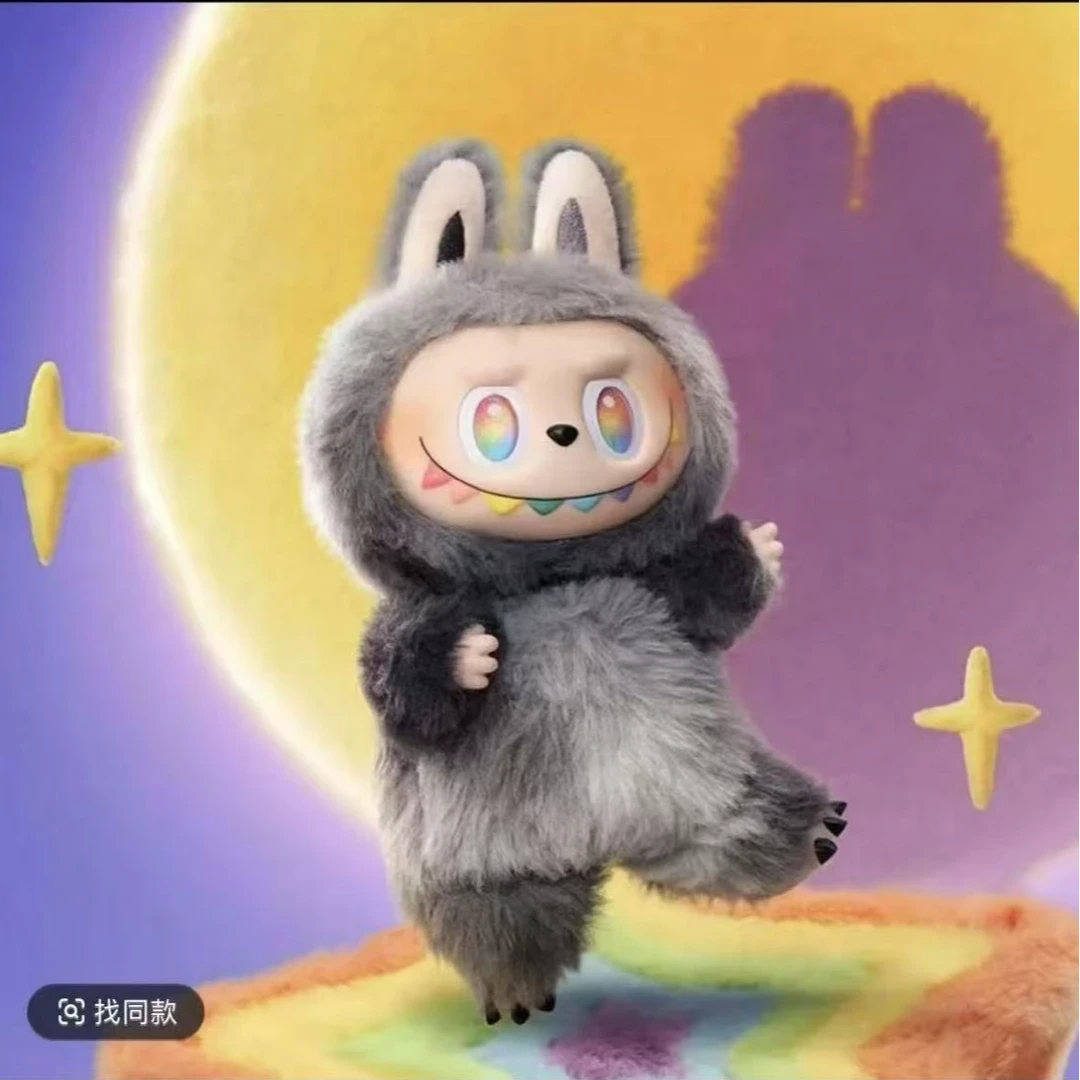 泡泡一二三代马卡龙二代做作派对系列搪胶脸毛绒玩具