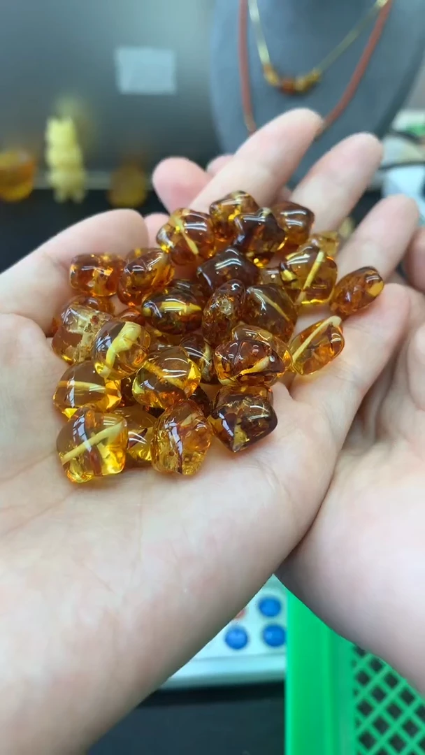 未镶嵌琥珀珠宝奇石2575多样性发其2个默认有瑕