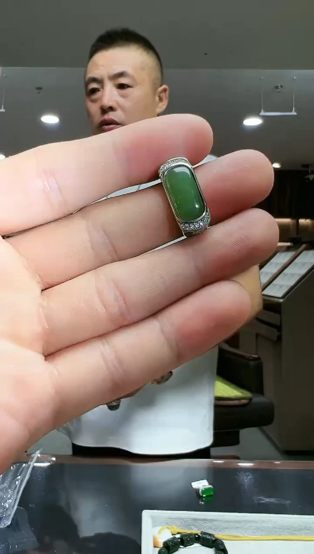 未镶嵌戒指和田玉（碧玉）多样性发货其中发一