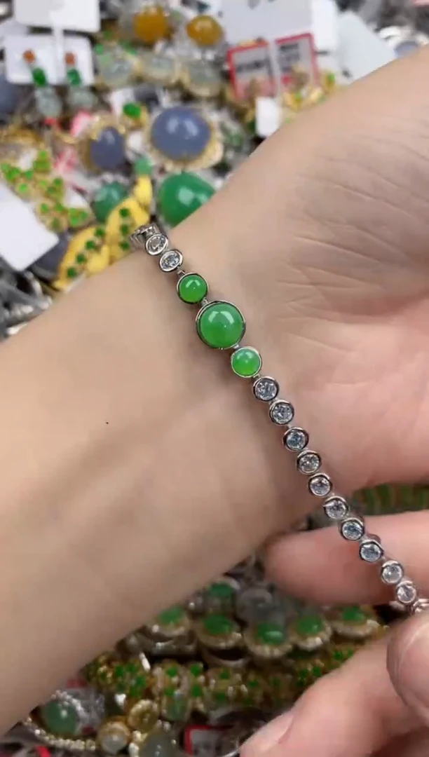 银S925镶嵌戒指翡翠11-11-11----7