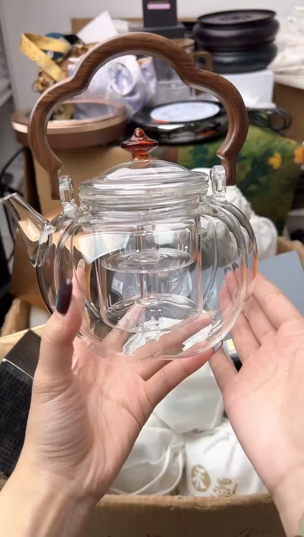 南瓜提梁煮茶壶