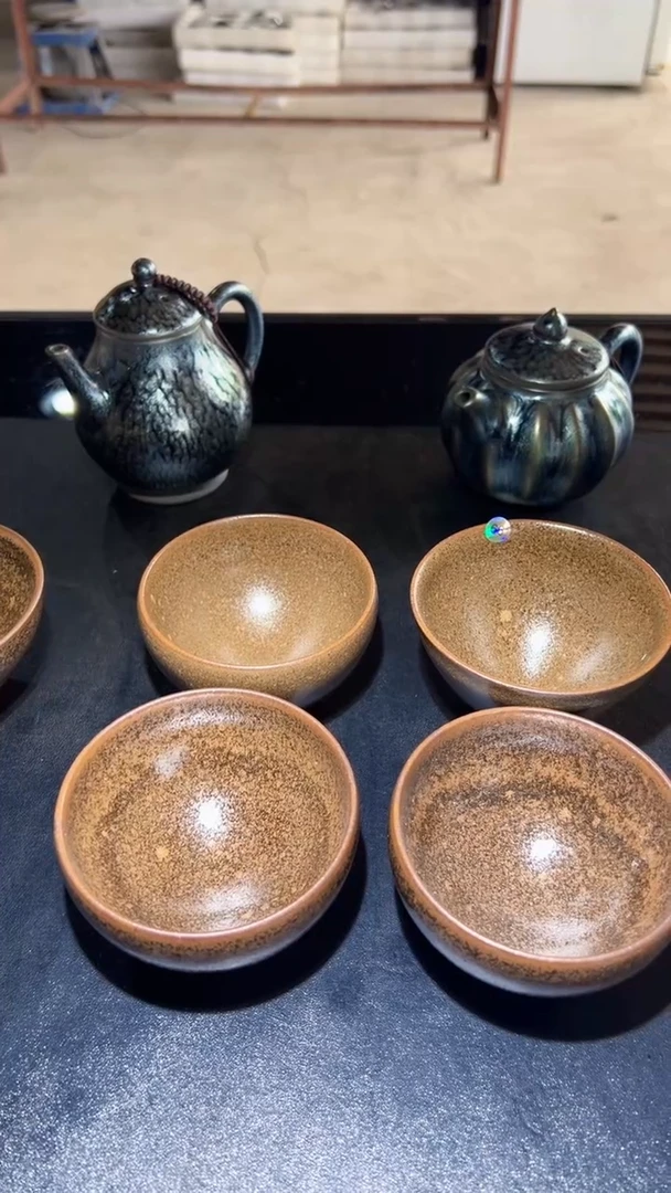 茶盏H***y4个母鸡花柴烧建盏主人杯
