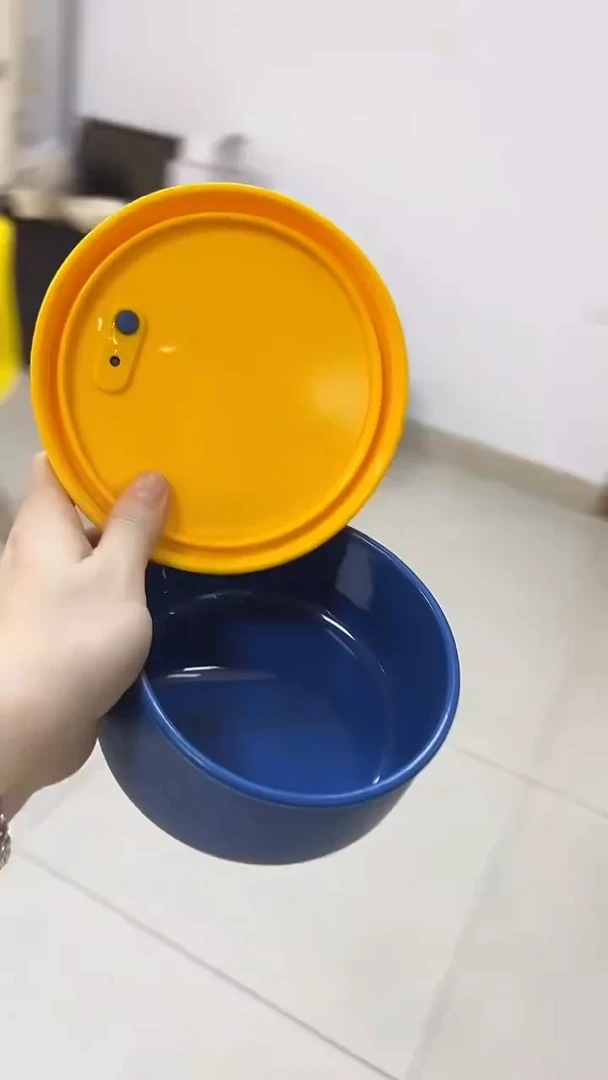 硅胶蓝底黄盖-700排气圆盒