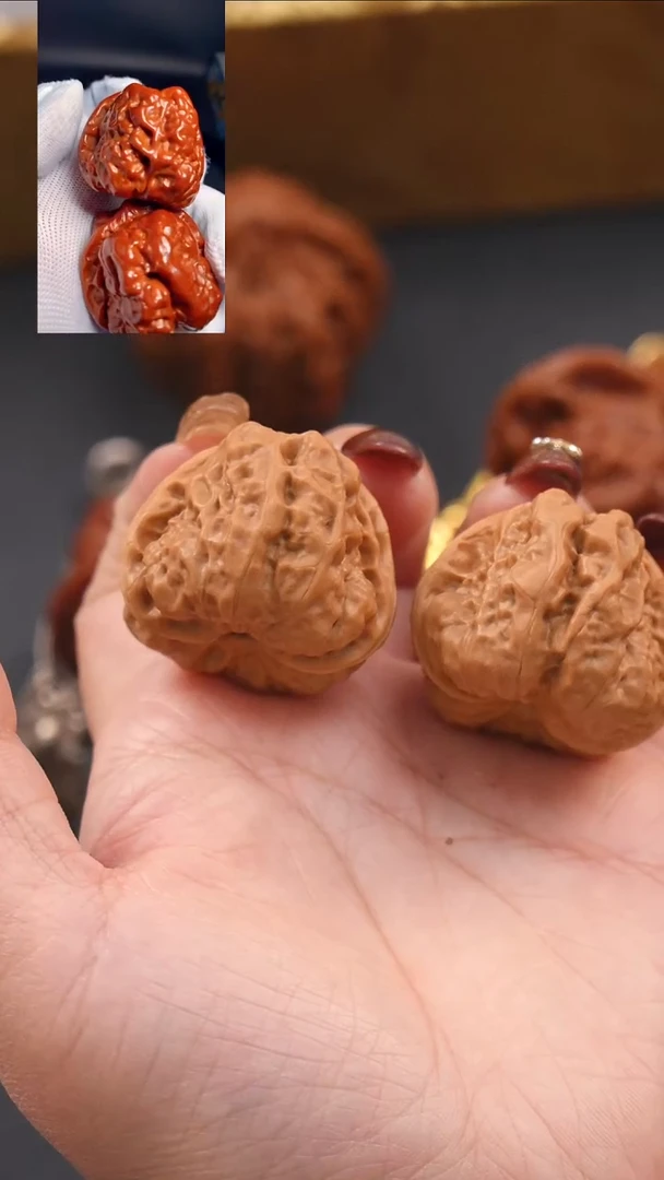 【闪购商品】文玩核桃把件35金蟾蛤蟆头