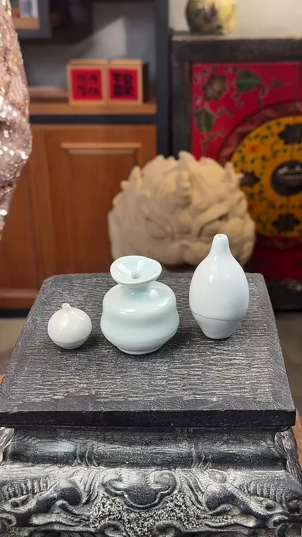 【闪购商品】摆件手工迷你花瓶陶瓷