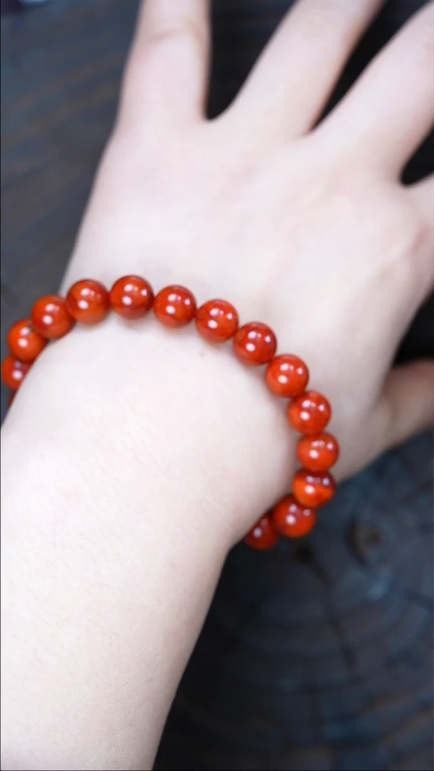 未镶嵌手串南红玛瑙无胶无裂瓦西原矿9mm+1107多样发其一