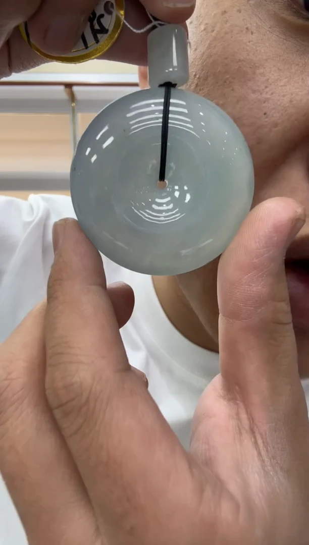 颈饰未镶嵌翡翠天然翡翠A货孤品一件