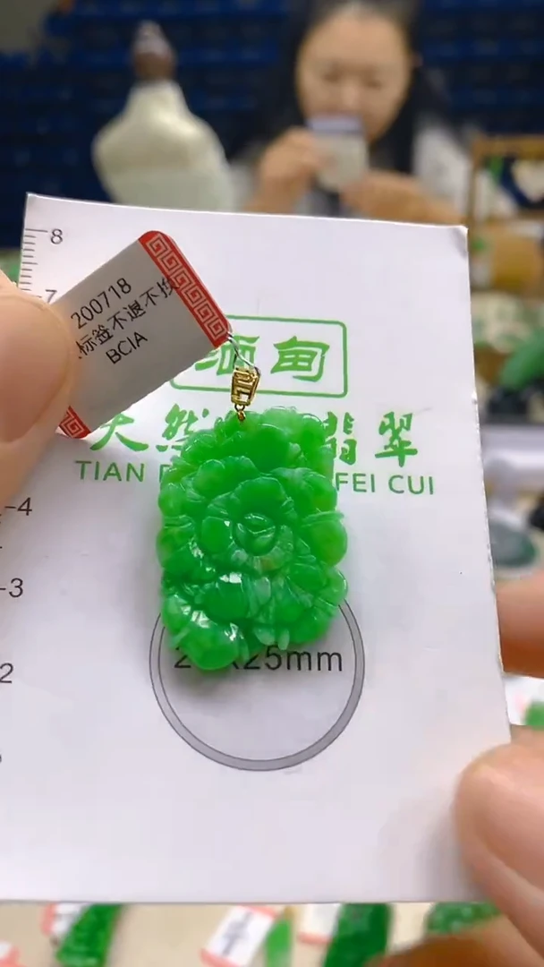 颈饰18K金镶嵌翡翠新号开播 全场乱卖