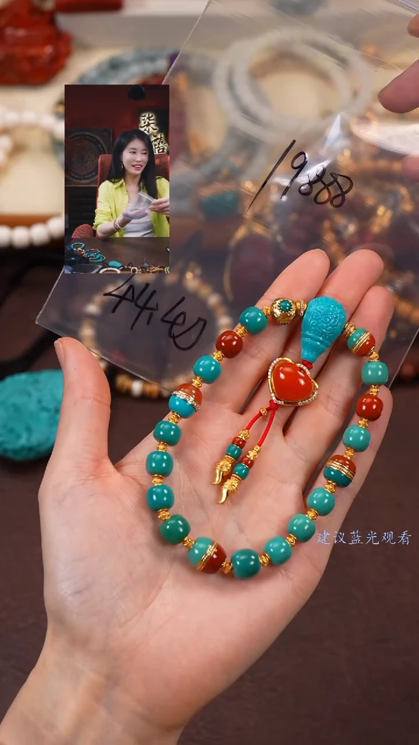 【闪购商品】绿松石手串未镶嵌柒禧文玩回血好物