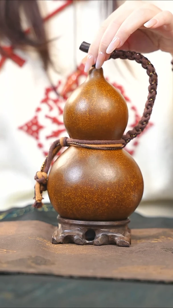 【闪购商品】RZ176大漆酒葫芦不包手串及旋转底座