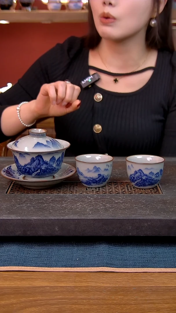 简装家用款3件套 老陶泥开片纹陶瓷茶具