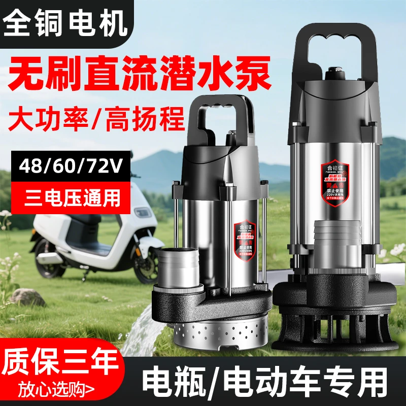 n永磁无刷直流潜水泵48V60V72V