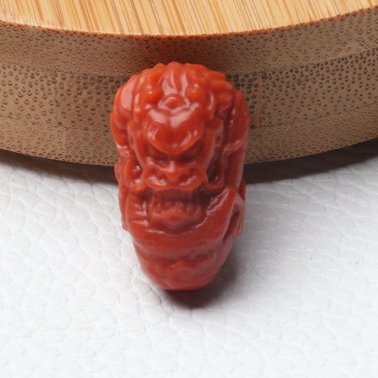 精美南红玛瑙精工雕刻神龙三通一颗PL316（多样性发货）