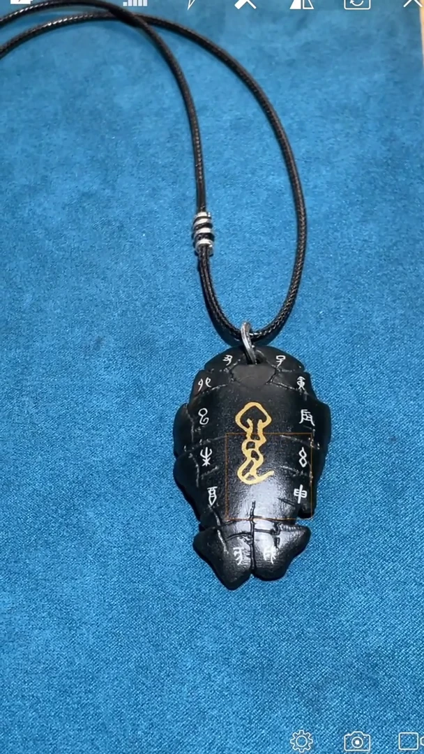 【闪购商品】定制和田玉HZ龟甲形制吊坠  “玄武” 金蛇款式