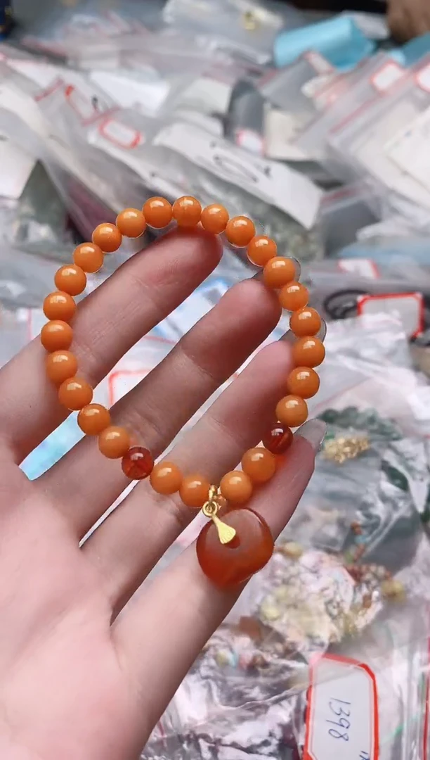 未镶嵌蜜蜡手链多样性发拍一发一