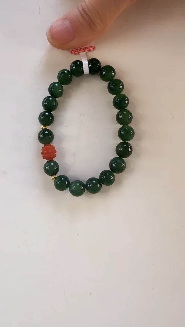 颈饰未镶嵌和田玉手串