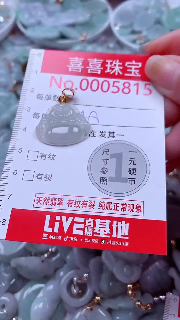 吊坠(不含链)未镶嵌翡翠5815