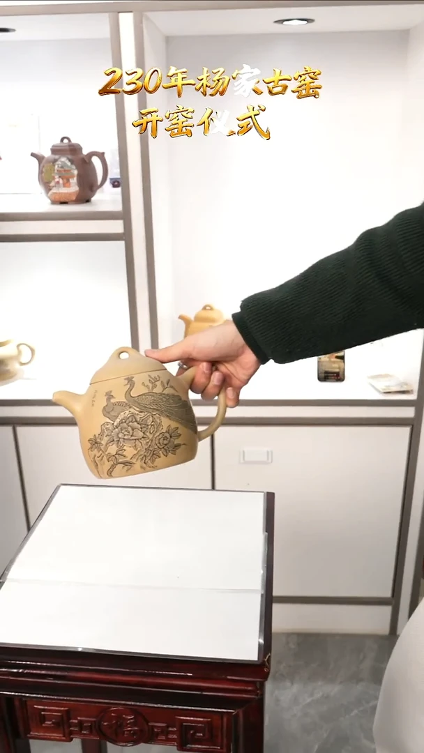 茶壶紫砂YJY211秦权本绿泥