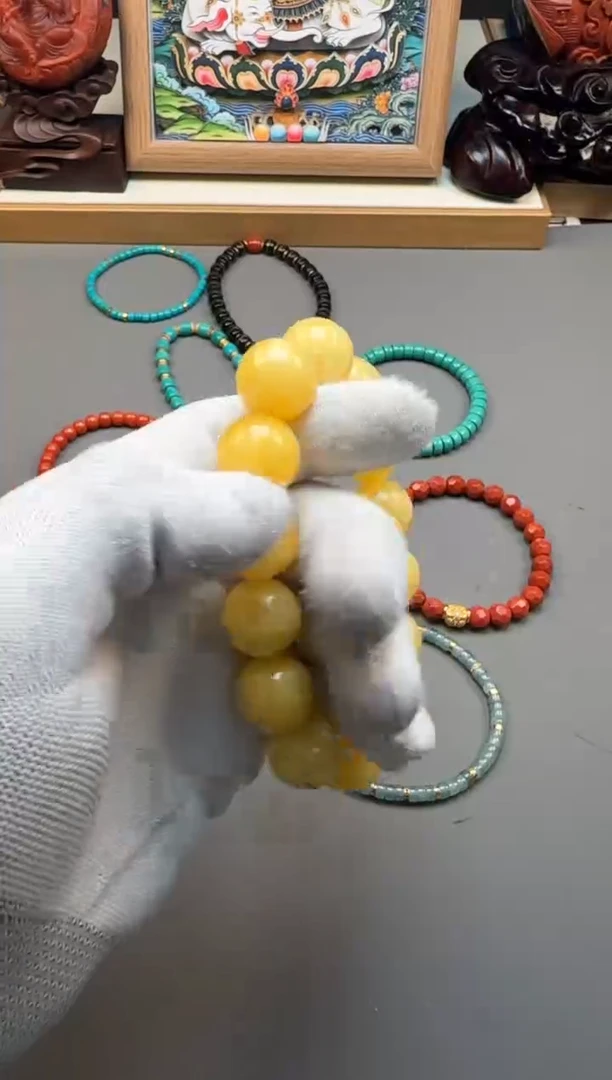 【闪购商品】蜜蜡裸石未镶嵌手串手串